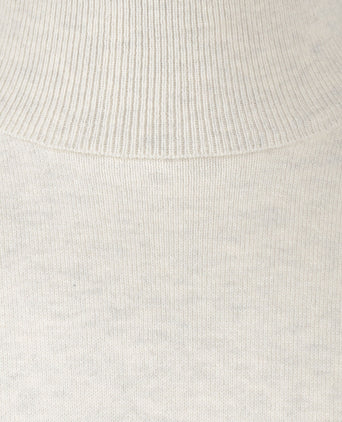 Turtleneck Cotton Merino Wool | Off White