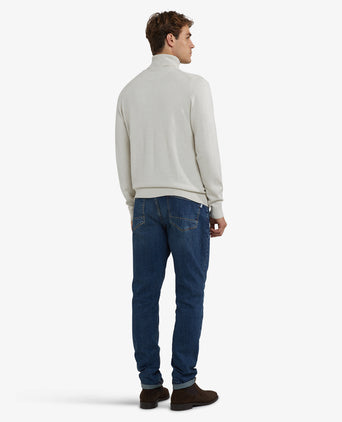 Turtleneck Cotton Merino Wool | Off White