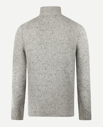 Sweater Fisherman Half-Zip | Medium Gray Melange