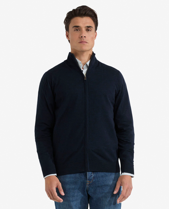 Ritsvest Luxe Merinowol | Navy
