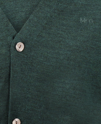 Classic Luxury Merino Wool Vest | Winter Sage