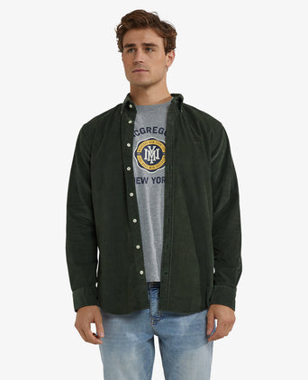 Corduroy Shirt | Dark Olive