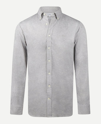 Overhemd Stretch Piqué | Medium Grey Melange