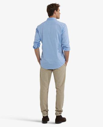 Stretch Piqué Shirt | Light Blue