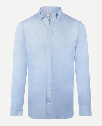Stretch Piqué Shirt | Light Blue