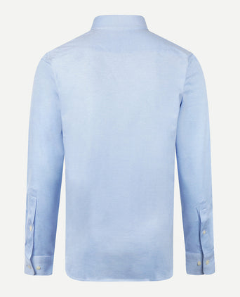 Stretch Piqué Shirt | Light Blue