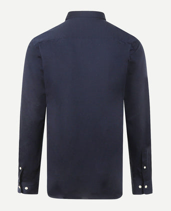 Stretch Piqué Shirt | Navy