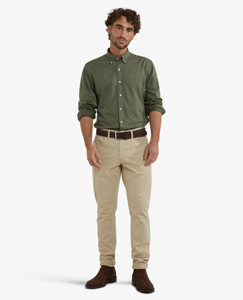 Overhemd Stretch Piqué | Winter Sage