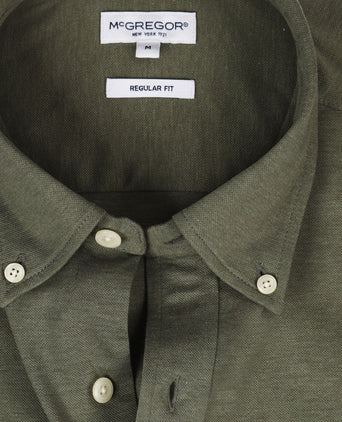 Overhemd Stretch Piqué | Winter Sage