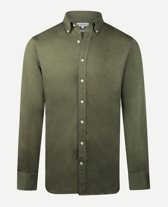 Overhemd Stretch Piqué | Winter Sage