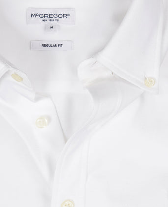 Overhemd Stretch Piqué | White