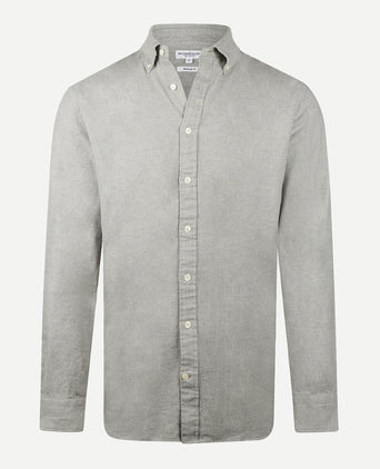 Overhemd Flanel Melange Oxford | Medium Grey Melange