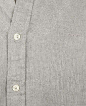 Overhemd Flanel Melange Oxford | Medium Grey Melange