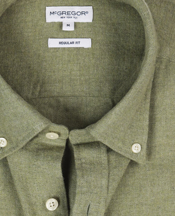 Overhemd Flanel Melange Oxford | Winter Sage