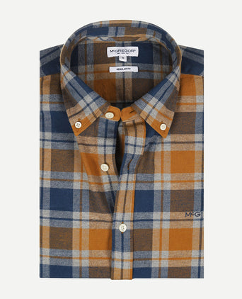 Flannel Shirt Check | Camel