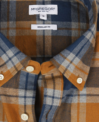 Flannel Shirt Check | Camel