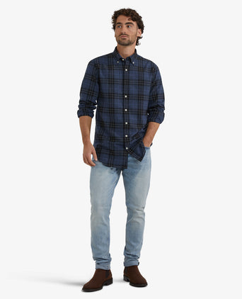 Flannel Shirt Check | Navy