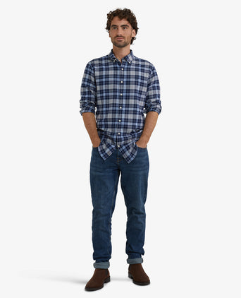 Overhemd Flanel Ruit | Light Blue