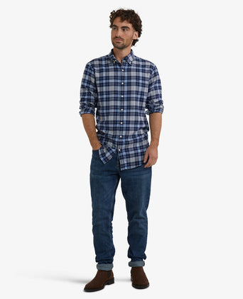 Overhemd Flanel Ruit | Light Blue