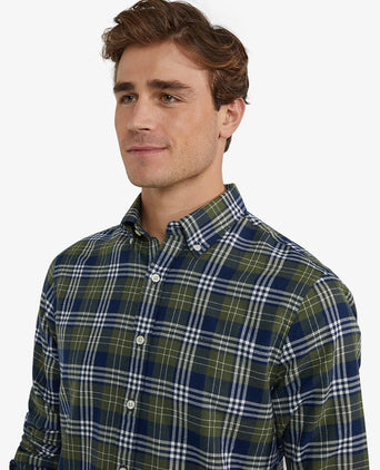 Overhemd Flanel Multi Ruit | Moss Green