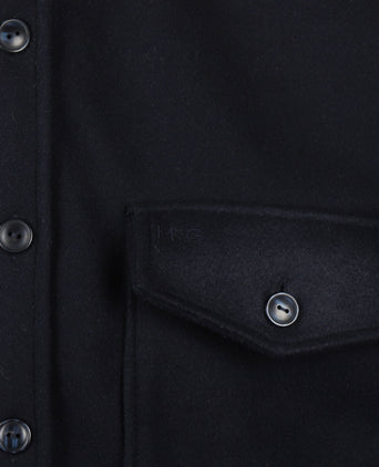 Overshirt Wool Look | Navy