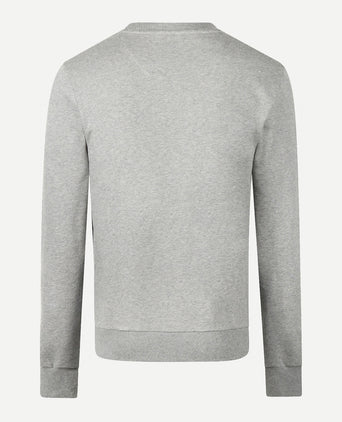 Sweatshirt Graphic Round Neck | Medium Gray Melange
