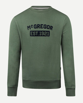 Sweatshirt Graphic Ronde Hals | Winter Sage