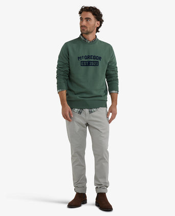Sweatshirt Graphic Ronde Hals | Winter Sage