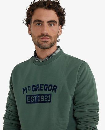Sweatshirt Graphic Ronde Hals | Winter Sage