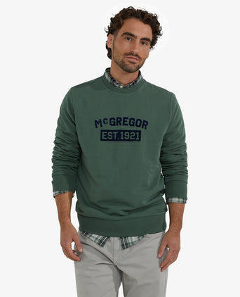 Sweatshirt Graphic Ronde Hals | Winter Sage