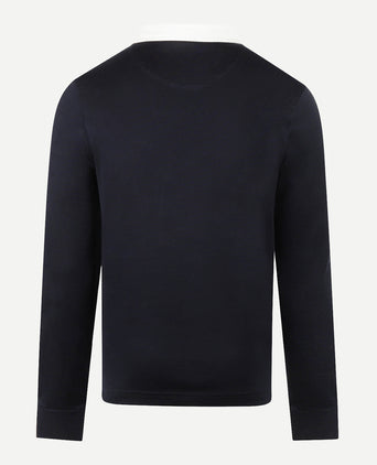 Colourblock Rugby Shirt | Navy