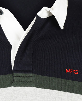Colourblock Rugby Shirt | Navy