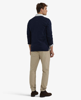 Colourblock Rugby Shirt | Navy