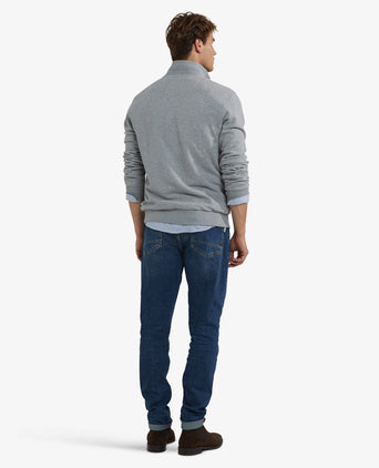 Sweatshirt Half-Zip | Medium Gray Melange