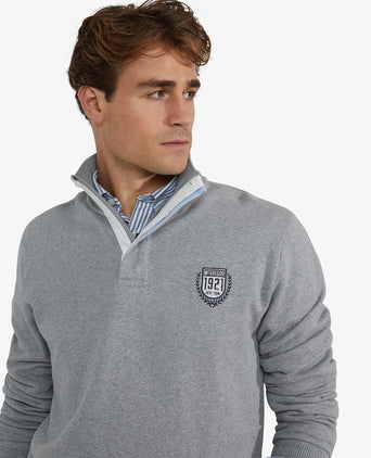 Sweatshirt Half-Zip | Medium Gray Melange