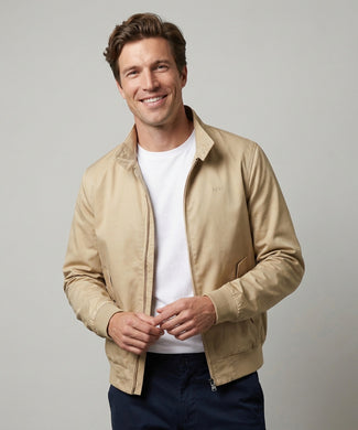 Classic Bomber Jacket | Beige Classic Bomber Jacket | Beige