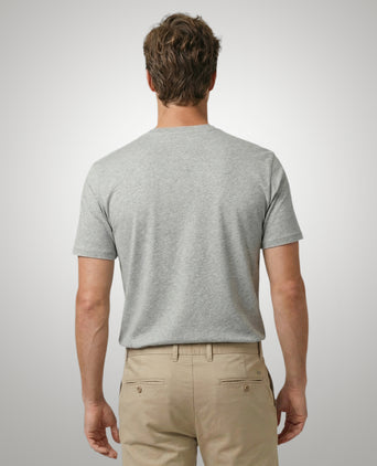 Essential MCG Embr T-Shirt | Medium Grey Melange