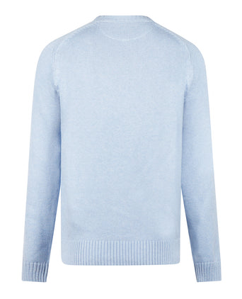 Trui Katoen Ronde Hals | Light Blue