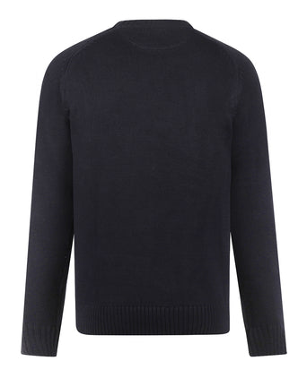 Trui Katoen Ronde Hals | Navy