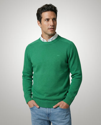 Trui Katoen Ronde Hals | Green