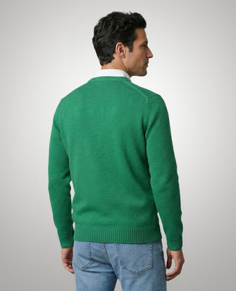 Trui Katoen Ronde Hals | Green