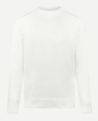 Trui Katoen Ronde Hals | Off White