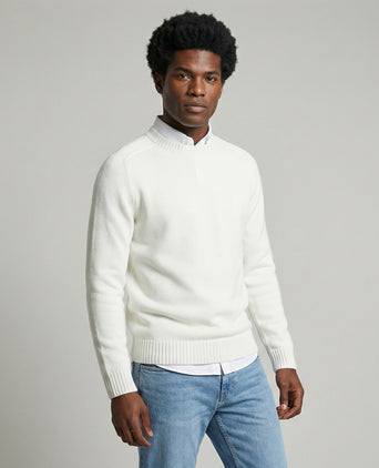 Cotton Crew Neck Sweater | Off White