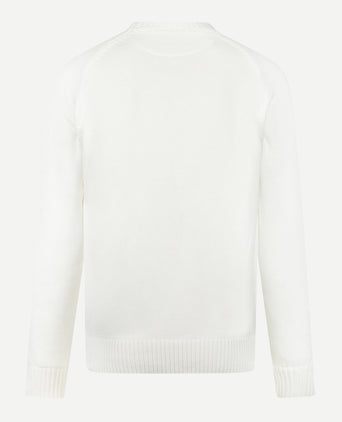 Cotton Crew Neck Sweater | Off White