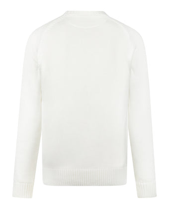Trui Katoen Ronde Hals | Off White