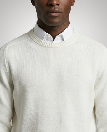 Trui Katoen Ronde Hals | Off White