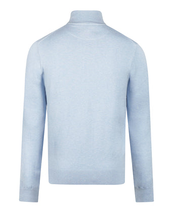 Half-Zip Sweater Cotton Cashmere | Light Blue