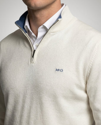 Trui Half-Zip Katoen Cashmere | Kit