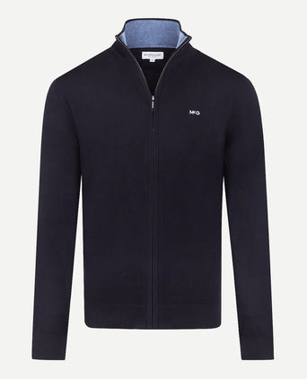 Ritsvest Katoen Cashmere | Navy