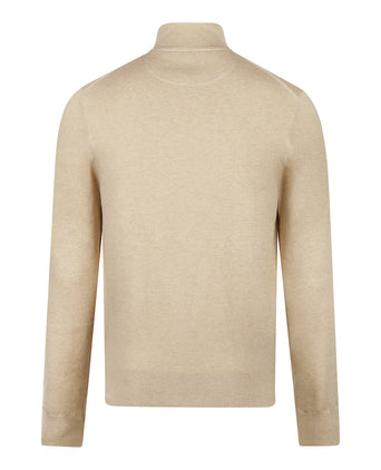 Zipped Cardigan Cotton Cashmere | Sand